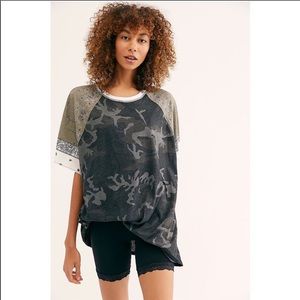 Free People We The Free Liberty Camo Bandana Tee S